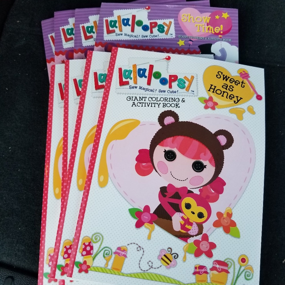 BRAND NEW NWT Lalaloopsy set of 8 coloring books